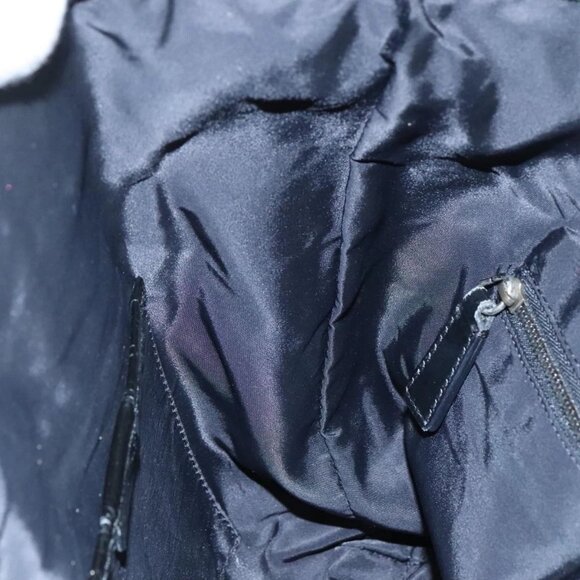 BURBERRY Nova Check Tote Bag PVC Enamel Gray Black Auth 111120 - Picture 11 of 16